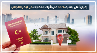 إقبال أعلى بنسبة 33% على شراء العقارات في تركيا للأجانب
