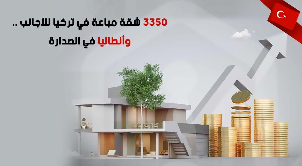 3350 شقة مباعة في تركيا للأجانب .. وأنطاليا في الصدارة